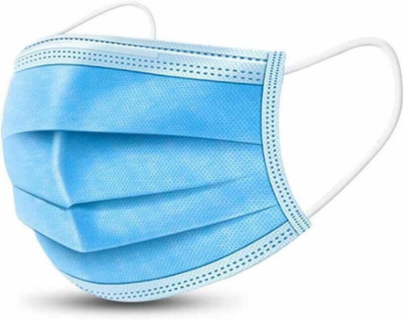 Máscaras Cirúrgicas IIR, 3 capas, Azul, caixa 50un